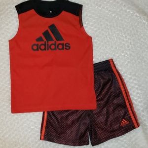 💥NWOT💥 2 pc Infant Boy Adidas Short Set